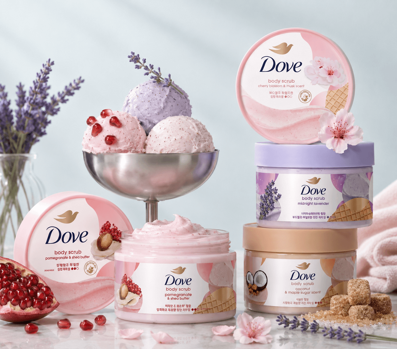 Dove Body Scrub (4 төрөл) Хэмжээ лавлах