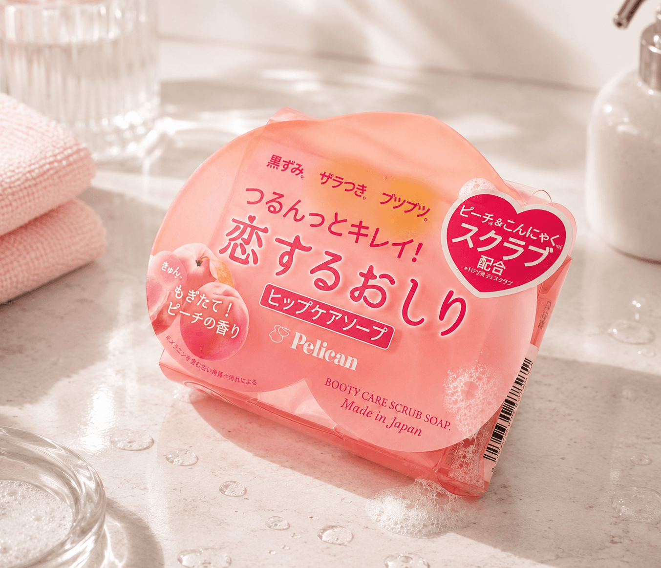 Pelican Peach Booty Care Scrub Soap Хэмжээ лавлах