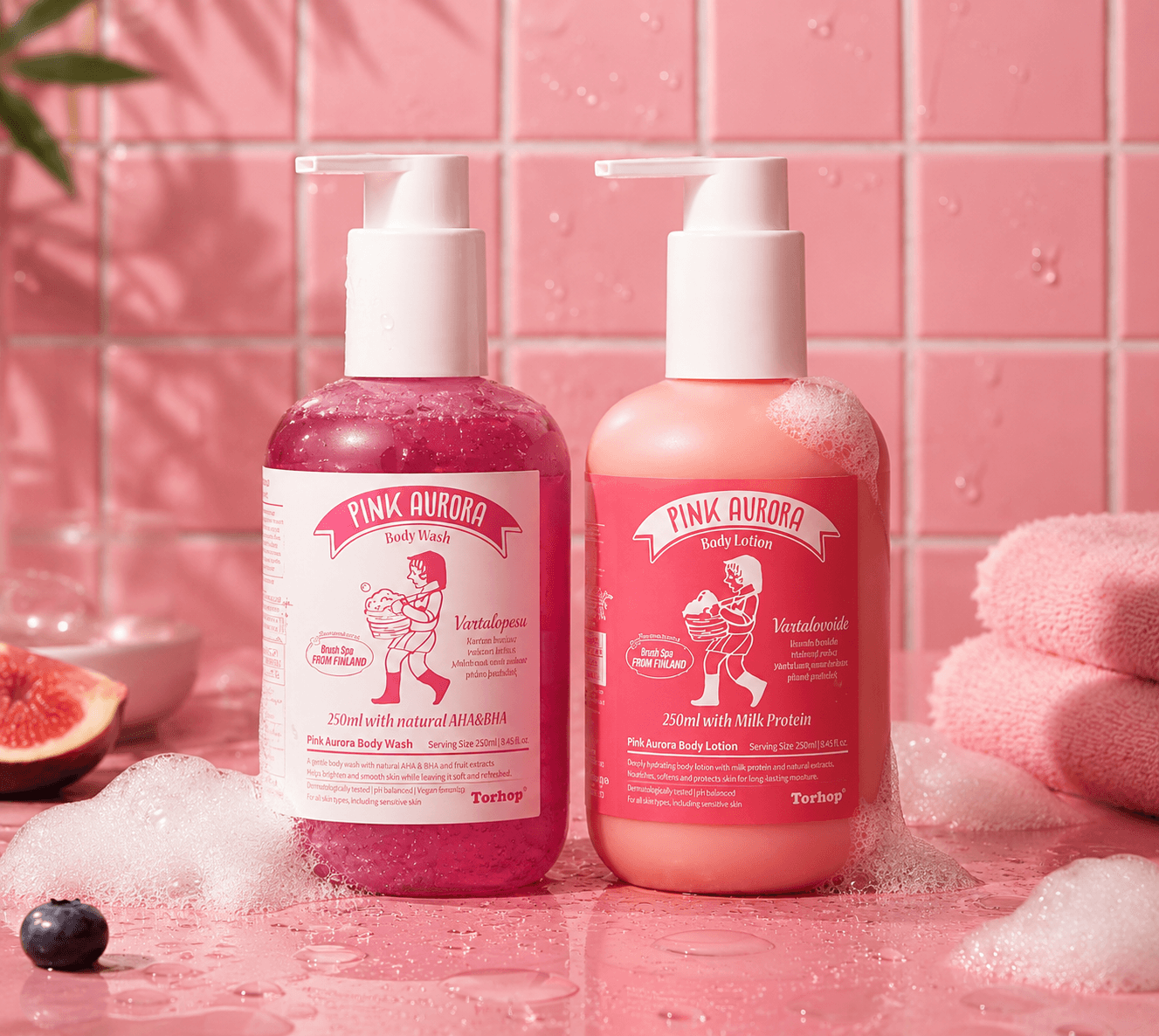 Pink Aurora Body Wash & Body Lotion Хэмжээ лавлах